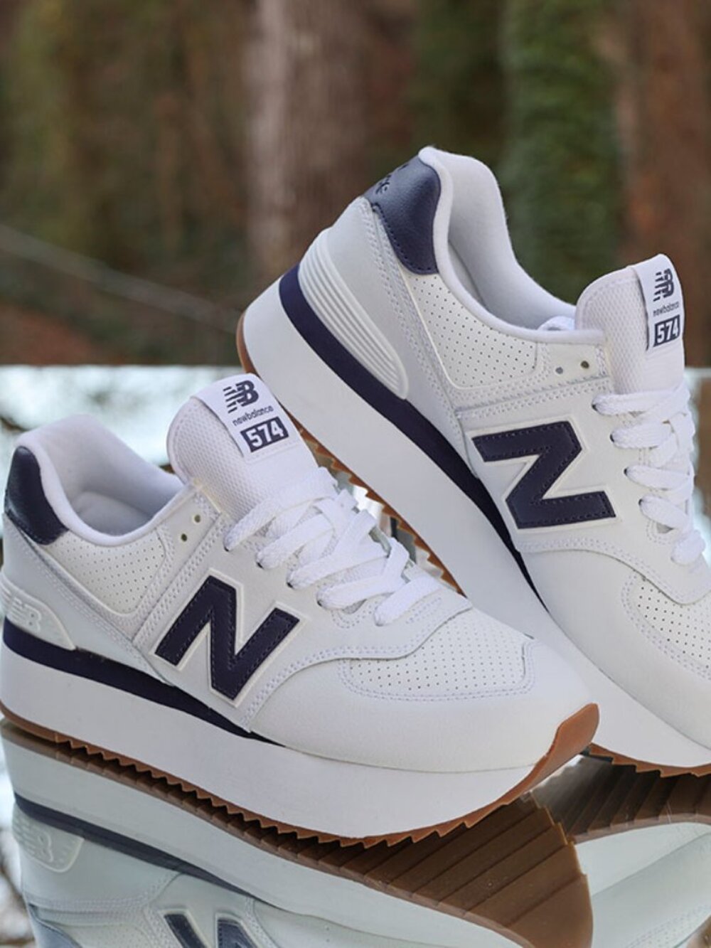 New Balance 574 Plus White Violet